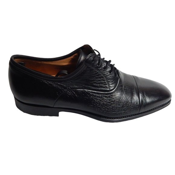 Magnanni Mens Black Midtown Toe Lace Up Dress Oxford Shoes Size 11.5 D